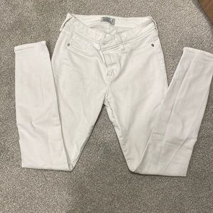 Abercrombie & Fitch white jeans